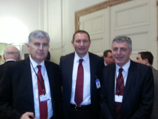 Članovi Stalne delegacije PSBiH u Parlamentarnoj skupštini OSCE-a dr. Dragan Čović i Lazar Prodanović na Zimskom zasjedanju PS OSCE-a u Beču
